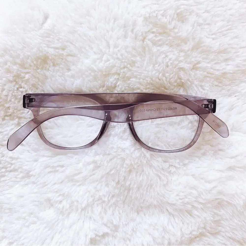 Morgan Clear Purple Modern Chic Reader Glasses